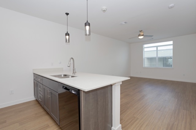 Pathways at Rosewood Courts open kitchen and living area